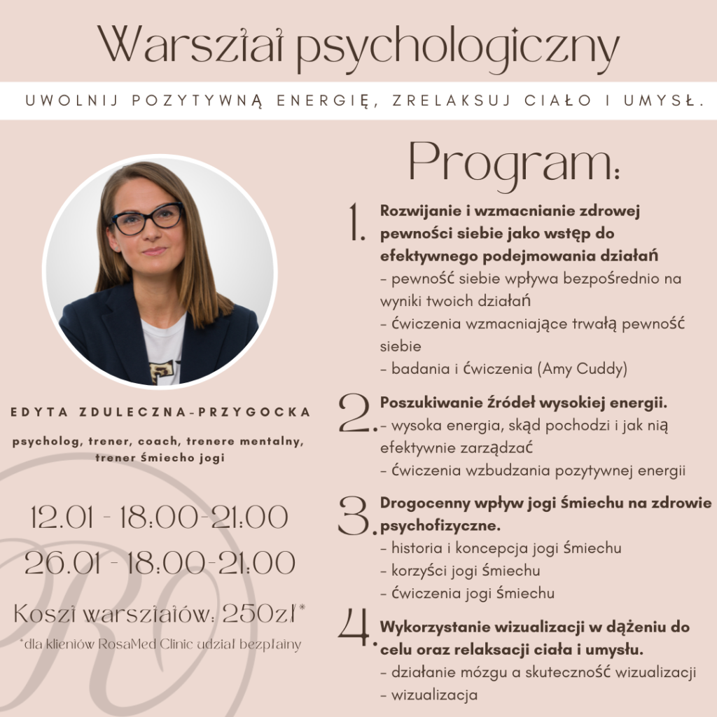 Warsztaty psychologiczne w RosaMed Clinic